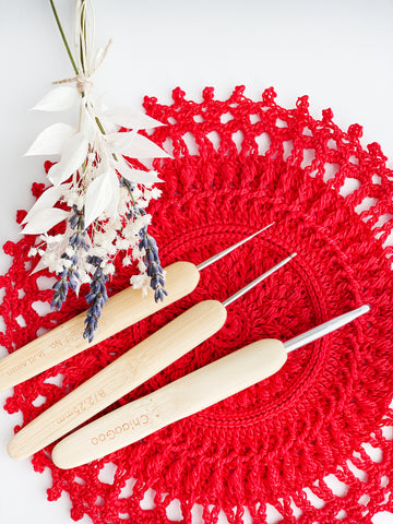 T-spin Bamboo Interchangeable Tunisian Crochet Hook Set 1500-C Chiaogoo 