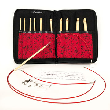 T-Spin Bamboo Interchangeable Tunisian Crochet Hook Set 1500-C - ChiaoGoo