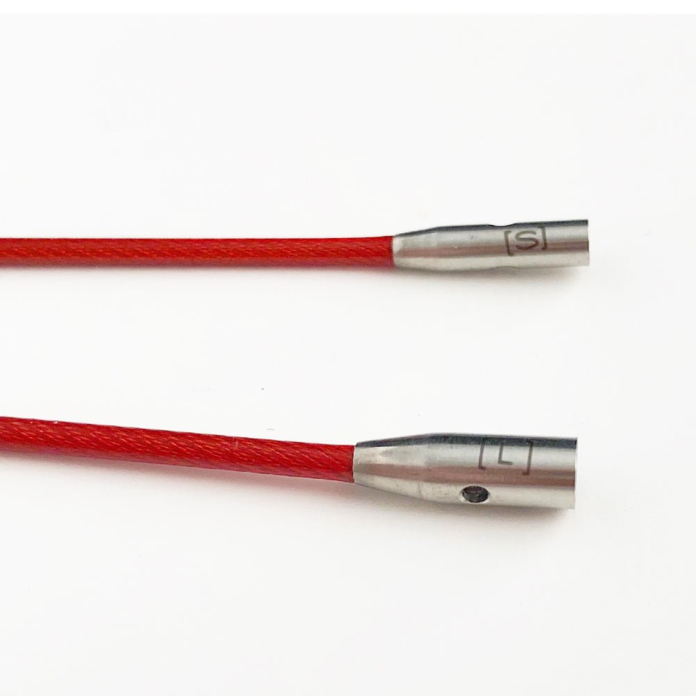  Twist 4" (10 cm) 7400-Complete Stainless Steel Interchangeable Knitting Needles Set - ChiaoGoo Cable Details