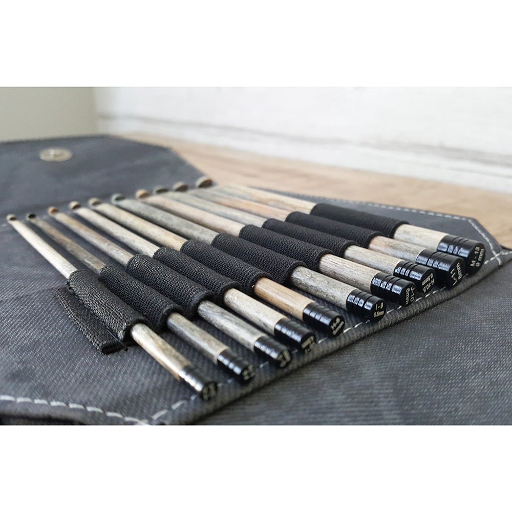 Driftwood - Crochet Hook Set- Grey Denim - Lykke