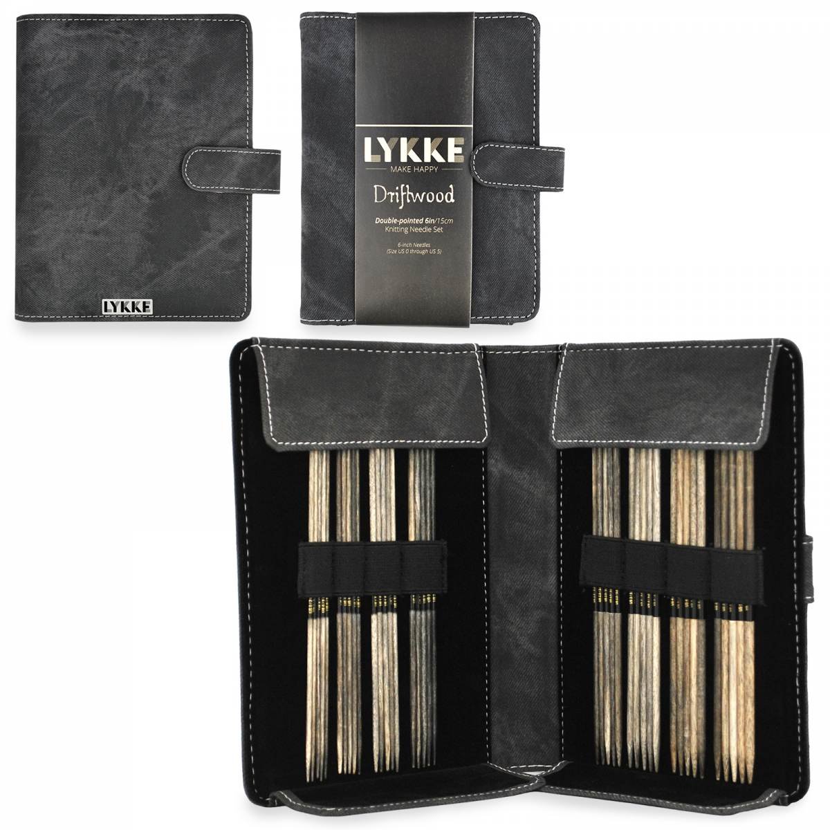 Lykke Driftwood Double Pointed Needles Set 6