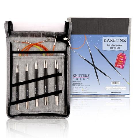 Karbonz - Normal Interchangeable Circular Knitting Needles Starter Set - Knitter's Pride