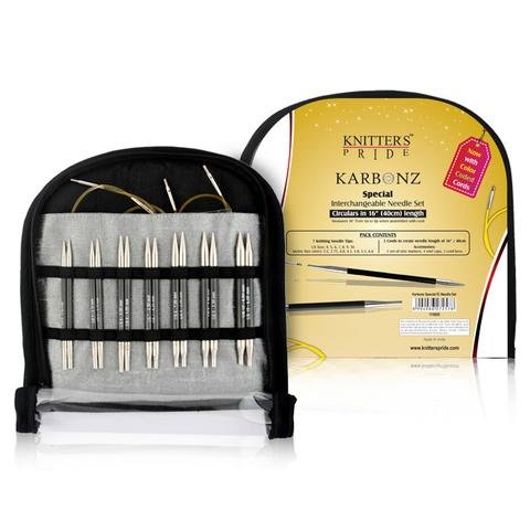 Karbonz - Special Interchangeable Circular Knitting Needles Deluxe Set - Knitter's Pride