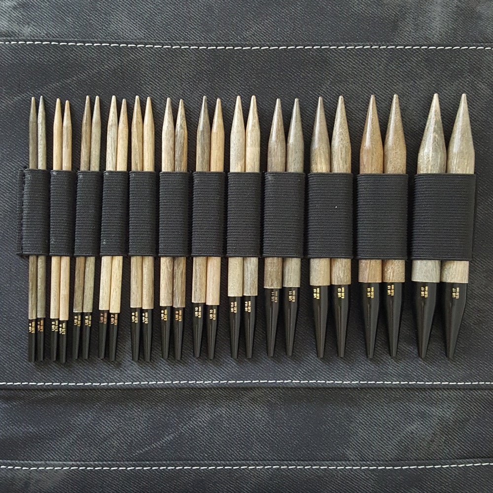 Driftwood - Interchangeable Circular Knitting Needles Set 5" - Lykke
