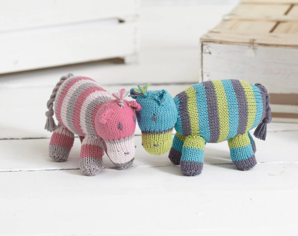 Free Pattern - Noah's Ark - Hippos - Sirdar - Snuggly Baby Bamboo DK - Pitanga Yarns - 3