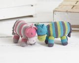 Free Pattern - Noah's Ark - Hippos - Sirdar - Snuggly Baby Bamboo DK - Pitanga Yarns - 3